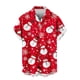 thumbnail image 5 of Seeotter Christmas Button Up Shirt for Men Fun Printed Casual Short Sleeve Hawaiian Santa Shirt, 5 of 6