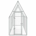 thumbnail image 3 of vidaXL Chicken Cage Silver Galvanized steel 157.5 x 39.4 x 74.8 in, 3 of 5