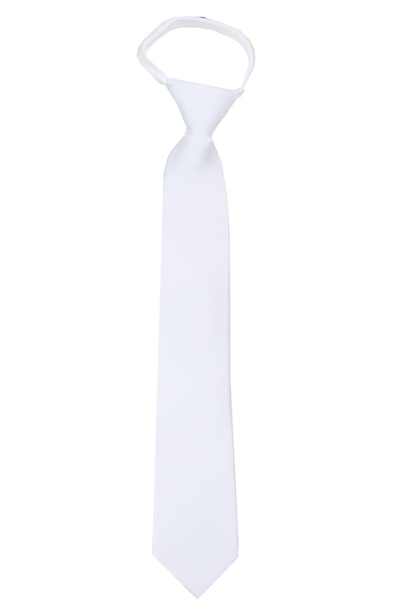 Men's Solid Color Zipper Necktie Ties Many Colors Available
