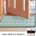 thumbnail image 3 of Blue Pioneer Flower Pattern Door Rugs,Washable Non Slip Door Mats Indoor,Decorative Door Mats,Entry Mat Indoor for Entrance,Bedroom,Kitchen,Bathroom,30"x17", 3 of 6
