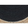thumbnail image 3 of Handmade Braided Natural Pure Jute with Black Color Design Round Rugs Size 2 x 2 Feet ( 60 x 60 cm ), 3 of 3