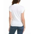 thumbnail image 2 of Michael Stars womens  Reese Power Shoulder Top, xs, White, 2 of 3
