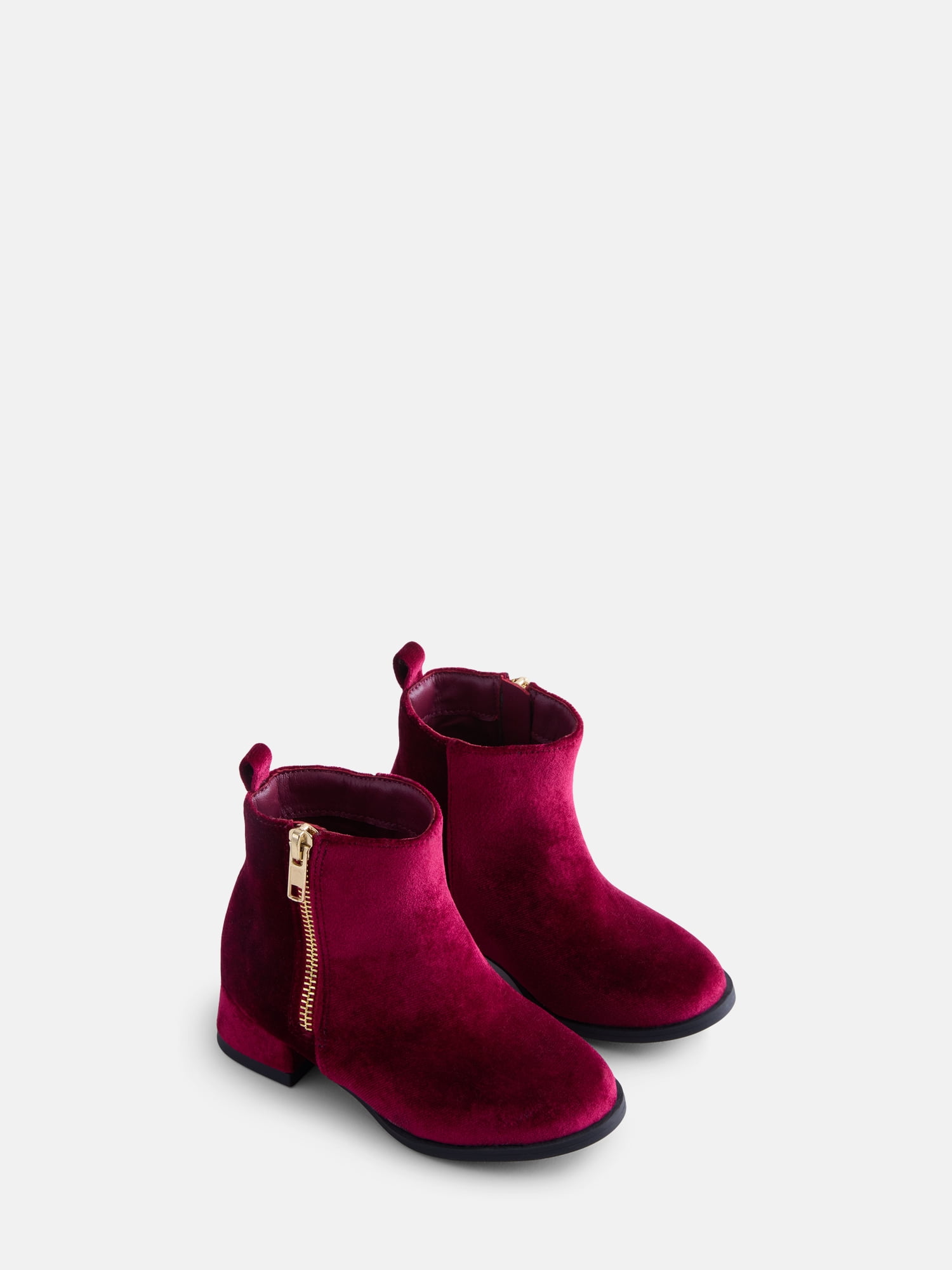 Wonder Nation Girls Faux Suede Velvet Boots