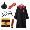 thumbnail image 2 of Toga Mágica De La Academia Juego de 6 piezas Academy Magic Robe Black Potter Cosplay Ropa de Halloween para adultos (115) Sywqhk libre de BPA, 2 of 9