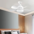 thumbnail image 3 of Ventilador de techo con luz LED Mini ventilador de techo regulable de 10,9 pulgadas para pasillo de dormitorio, 3 of 9