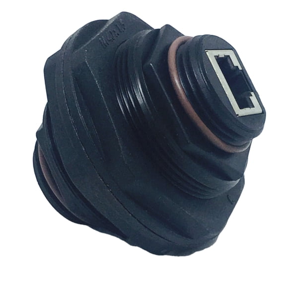 1300580059 Modular Conn/Ethernet Conn RCPT Bulk head ENET Passthru, RJBG17946