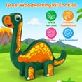 thumbnail image 4 of Kit de pintura de dinosaurios de madera Mocoosy para niños de 3 a 5 años, 4 of 7