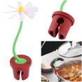 thumbnail image 4 of Tapa A Prueba Salpicaduras Soportador Elevador Derrames Daisy Flower Al Calor La Gadgets Accesorios, 4 of 9