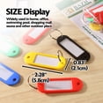 thumbnail image 3 of BAZIC Key Tag Label Window, Plastic Key Holder Key Ring (8/Pack), 24-Packs, 3 of 8
