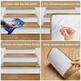 thumbnail image 3 of Pure Era 8" x 30" Carpet Stair Treads Protector Cover Indoor Non Slip Self Adhensive Tape Free Set of 12 (Khaki Mini Diamond Trellis), 3 of 10