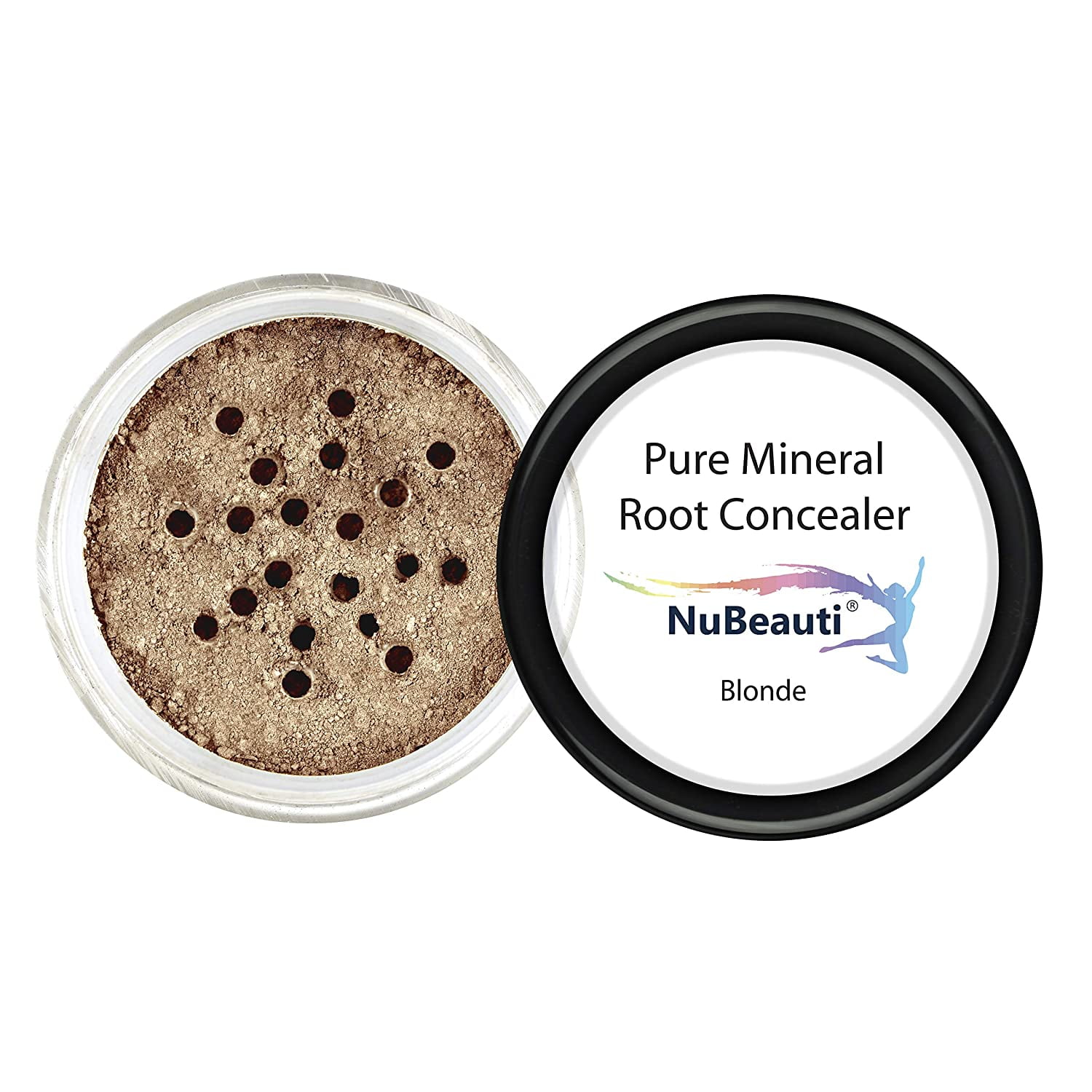 Root Concealer Touch Up Powder | All-Natural Crushed Minerals Without Brush | Fast and Easy Total Gray Hair Cover up For Black | Brown | Auburn and Blonde Hair .30 ounce (Without Brush, Blonde)