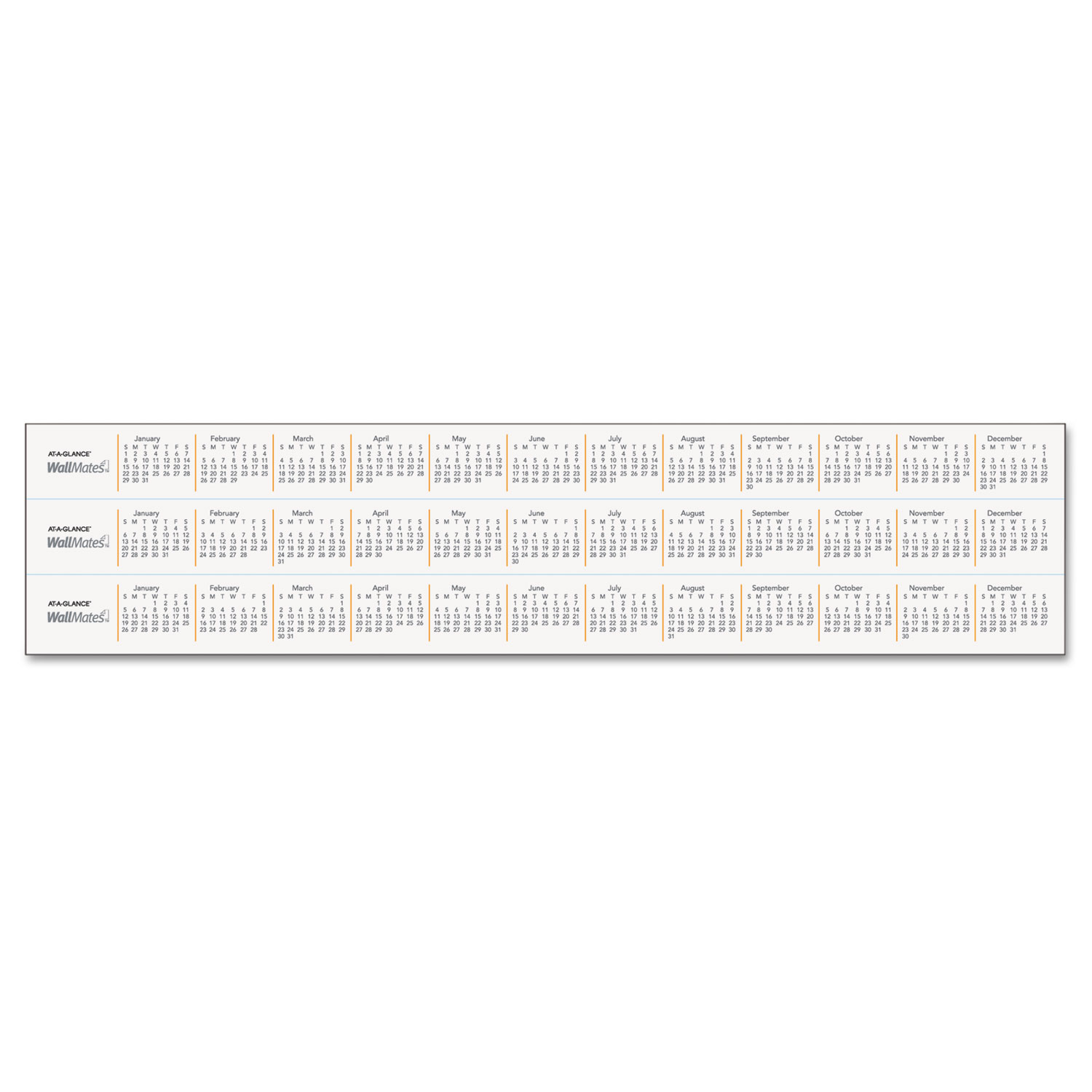 AT-A-GLANCE Wallmates Self-Adhesive Dry Erase Weekly Planning Surface, 18" x 24"