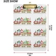 thumbnail image 3 of FMSHPON Christmas Gnome Xmas Train Clipboard Hardboard Wood Nursing Clip Board and Pull for Standard A4 Letter 13x9 inches, 3 of 5