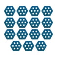 thumbnail image 3 of Almohadillas de tracción hexagonales para tabla de surf, alfombrilla antideslizante para cubierta, 15 piezas Azul Zulema Almohadillas para tablas de surf, 3 of 8