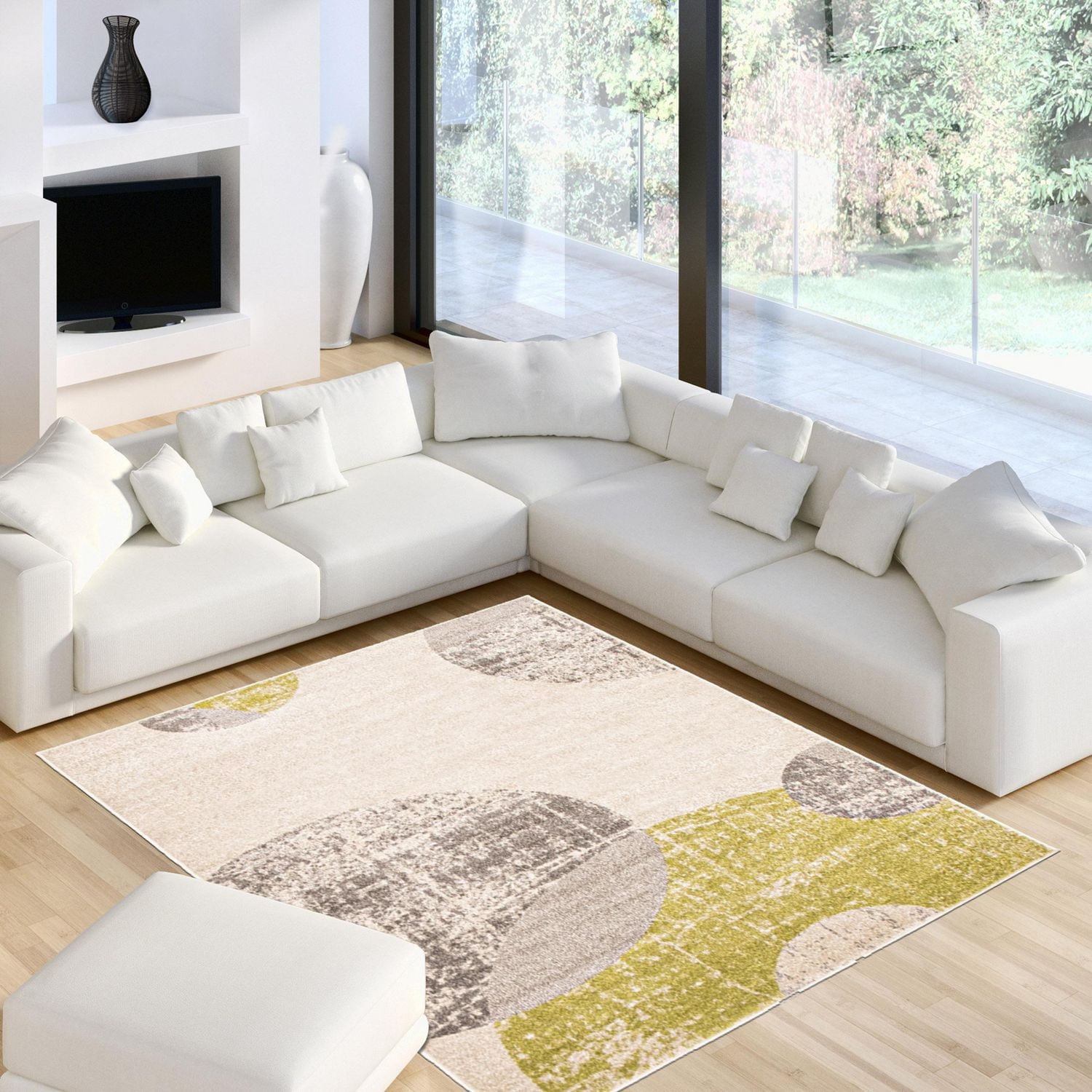 ECARPET Area Rug for Dining Room, Living Bedroom Bellagio Collection