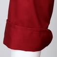 thumbnail image 2 of facefd Retro Chef Jacket Coat Uniform Long Sleeve Hotel Workwear Waiter Waitress Hotel Kitchen Apparel 3XL Red, 2 of 9