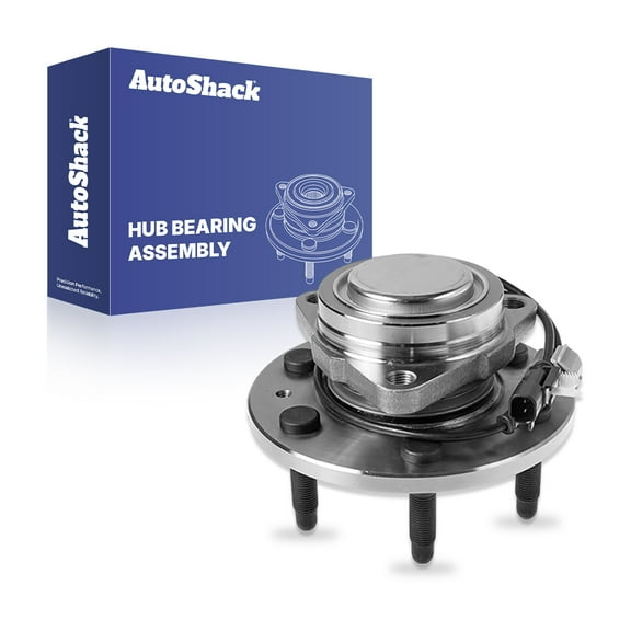 AutoShack Front Wheel Hub Bearing Assembly - Driver or Passenger Side for Chevrolet & GMC, Silverado 1500 2014-2018 Sierra 1500 2014-2018, 4WD RWD V6 4.3L V8 5.3L 6.2L - 6-Lug, With ABS