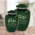 thumbnail image 2 of Music Notes Cremation Urn - 6 Colors - 2 Sizes, 2 of 26