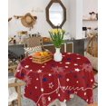 thumbnail image 1 of Nappe Carrée Patriotique Commémorative Imperméable et Anti-Taches, Nappe Essuyable Sans Plis pour Rond/rectangle/ovale/carré/salle à Manger/fête, Étoiles Rouge Bleu Feux d'Artifice 4 Juillet 60x60, 1 of 5