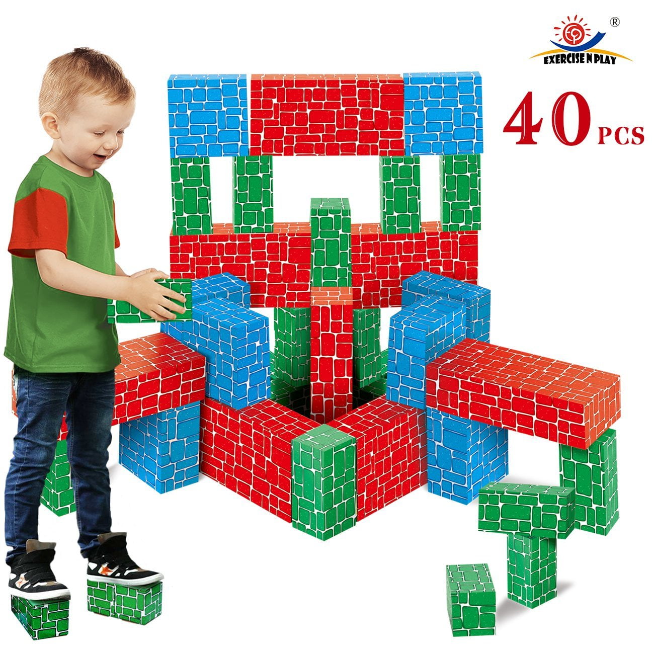 cardboard play blocks