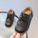 thumbnail image 2 of Niños Zapatos de Carrera Zapatos de Cuero Pequeños Casuales de Encaje de Estilo Británico de Suelda Suave de las Niñas para la Primavera Y el Verano, 2 of 9