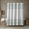 thumbnail image 4 of Creative Products Soft Blue Vine Border 71x74 Shower Curtain, 4 of 7