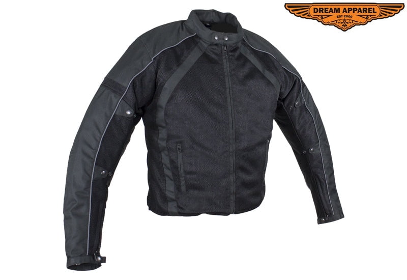 Lightweight Nylon \u0026 Mesh Motorcycle Jacket, Men's, Size: XL