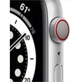 thumbnail image 2 of Pre-Owned Apple Watch Series 6 40mm (GPS + Cellular) Aluminum Case, 18 Hour Battery Life, 1 Pound, Silver, 2 of 5