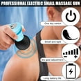 thumbnail image 3 of Pistola de masaje: Mini masajeador con 6 velocidades, eléctrico para cuello, manos, hombros y espalda (azul cielo), 3 of 5