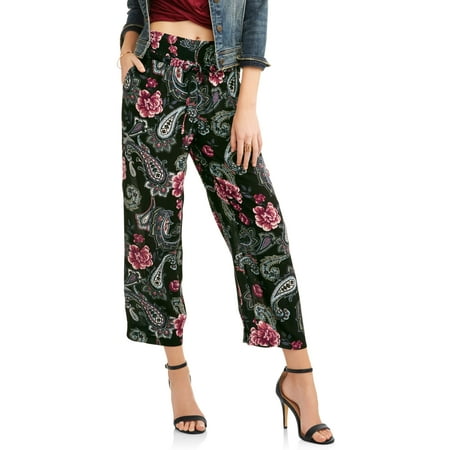 Soft Crop - Women's Cropped Soft Pant with Print Detail