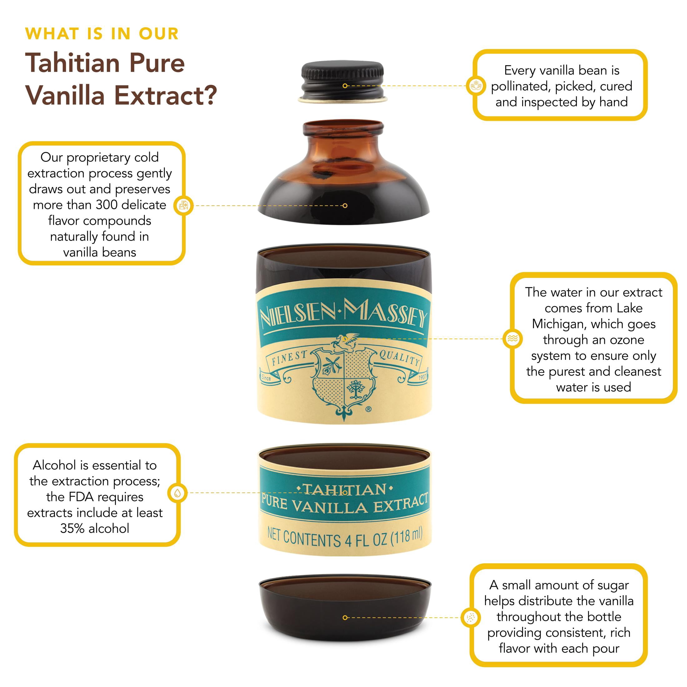 Nielsen-Massey Tahitian Pure Vanilla Extract, 8 oz