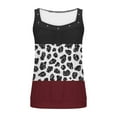 thumbnail image 5 of Zylanna Women's Shirts Blouse, Floral Print Sleeveless Summer V-Neck Fashion Tee Tops Wine, 5 of 5