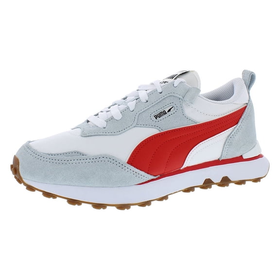 Puma Rider Future Vintage Essentials Mens Shoes Size 14, Color: Puma White/Platinum Gray