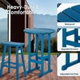 thumbnail image 6 of Nalone 40" Outdoor Bar Table, All Weather HDPE Bar Height Patio Table Counter Round Patio Cocktail Bar Table, Tall Bistro Table Pub Table for Deck, Porch, Backyard, Garden (Naby Blue), 6 of 8