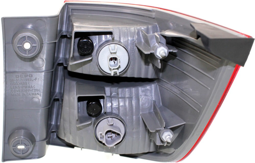 Tail Light Compatible With 2011-2013 Honda Odyssey Left Driver Side, Outer With bulb(s)