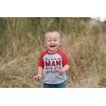thumbnail image 4 of 7 ate 9 Apparel Boy's Valentine's Day Toddler Vintage Baseball Tee Red and Grey, 4 of 5