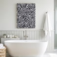 thumbnail image 5 of Black Swirling Lines Canvas Wall Art for Living Room, Curves Waves Modern Abstract Poster Print Painting for Bedroom Office Home Decoration Wall Pictures Prepare To Hang 12"x18", 5 of 9