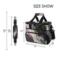 thumbnail image 3 of FORMRS Insulated Cooler Bag 24 Cans Capacity Soft Leakproof Lunch Box with Side Pockets, Colorful White, 3 of 7