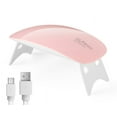 thumbnail image 2 of Lámpara UV para uñas de 6 W, lámpara para uñas de gel para todo tipo de esmaltes de uñas de gel, compatible con 2 manos o pies, lámpara LED para uñas con modo indoloro, sensor automático de 3 temporiz, 2 of 5