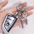 thumbnail image 3 of Key Ring Key Ring Double-sided Rhinestone Compressible Spring Exquisite Portable Multipurpose Decorate Zinc Alloy Spring Keyring Key Chain Buckle Car Accessory, 3 of 6
