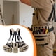 thumbnail image 5 of Cinturón de herramientas con tirantes y múltiples bolsillos, cinturón multiusos, bolsa de trabajo, riñonera para herramientas manuales para adultos, 5 of 9