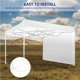 thumbnail image 5 of Billuyoard Toldo emergente plegable, refugio instantáneo profesional, fácil instalación, protector solar práctico, carpas Gazebo, tela de sombreado para Jardín y Patio Blanco Billuyoard HA026733-02, 5 of 6