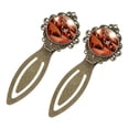 thumbnail image 2 of Cartoons Elegant Vintage Copper-Colored Lace Bookmarks - Stainless Steel Book Markers for Readers and Book Lovers, 2 of 5
