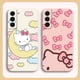 thumbnail image 2 of Cute Hello K-Kitty Cat TPU Case For Samsung S23 S22 S21 S20 FE S11 S11E S10 S10E S9 S30 Ultra Plus 4G 5G Colour Case Funda Shell, 2 of 5