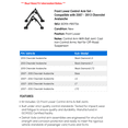 thumbnail image 2 of Front Lower Control Arm Set - Compatible with 2007 - 2013 Chevy Avalanche 2008 2009 2010 2011 2012, 2 of 2