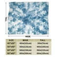 thumbnail image 4 of ZNDUO Lightweight Microfiber Bed Blanket, Blue Water Tie-dye Pattern Super Soft Flannel Cozy Throw Blankets, 40"x30", 4 of 8