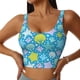 thumbnail image 1 of Balery Starfish Sujetadores deportivos con espalda cruzada para mujer, acolchados, sin costuras, de alto impacto, ideales para yoga, gimnasio, entrenamiento y fitness.-, 1 of 8