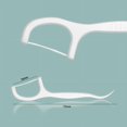 thumbnail image 3 of Palillo de hilo dental desechable Palillo de hilo dental de plástico Protector de limpieza de dientes de arco ultrafino, 3 of 6