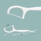 thumbnail image 2 of Palillo de hilo dental desechable Palillo de hilo dental de plástico Protector de limpieza de dientes de arco ultrafino, 2 of 6