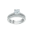 thumbnail image 1 of KATARINA Diamond Bridal Set in Sterling Silver (1 3/8 cttw, I-J, I1-I2) (Size-9), 1 of 2